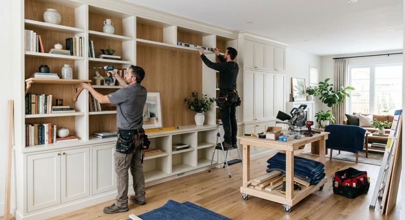 Custom Bookcase Installation in Fairfax, VA