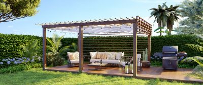 Pergola with Integrated Seating
