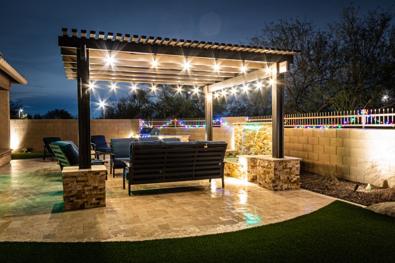 Pergola with Built-in Lighting