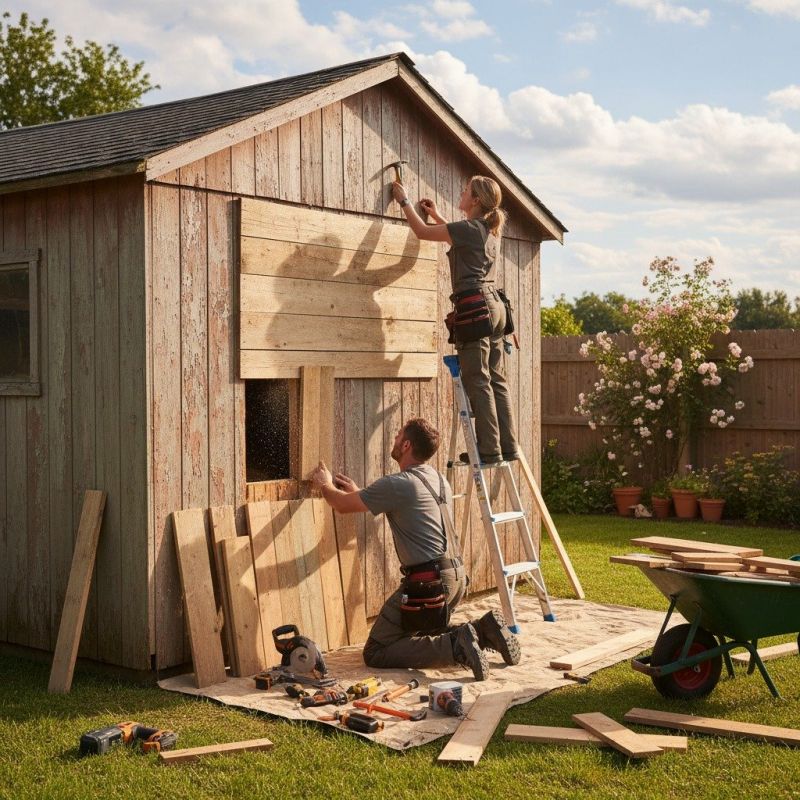 Shed Damage Repair in Conroe, TX